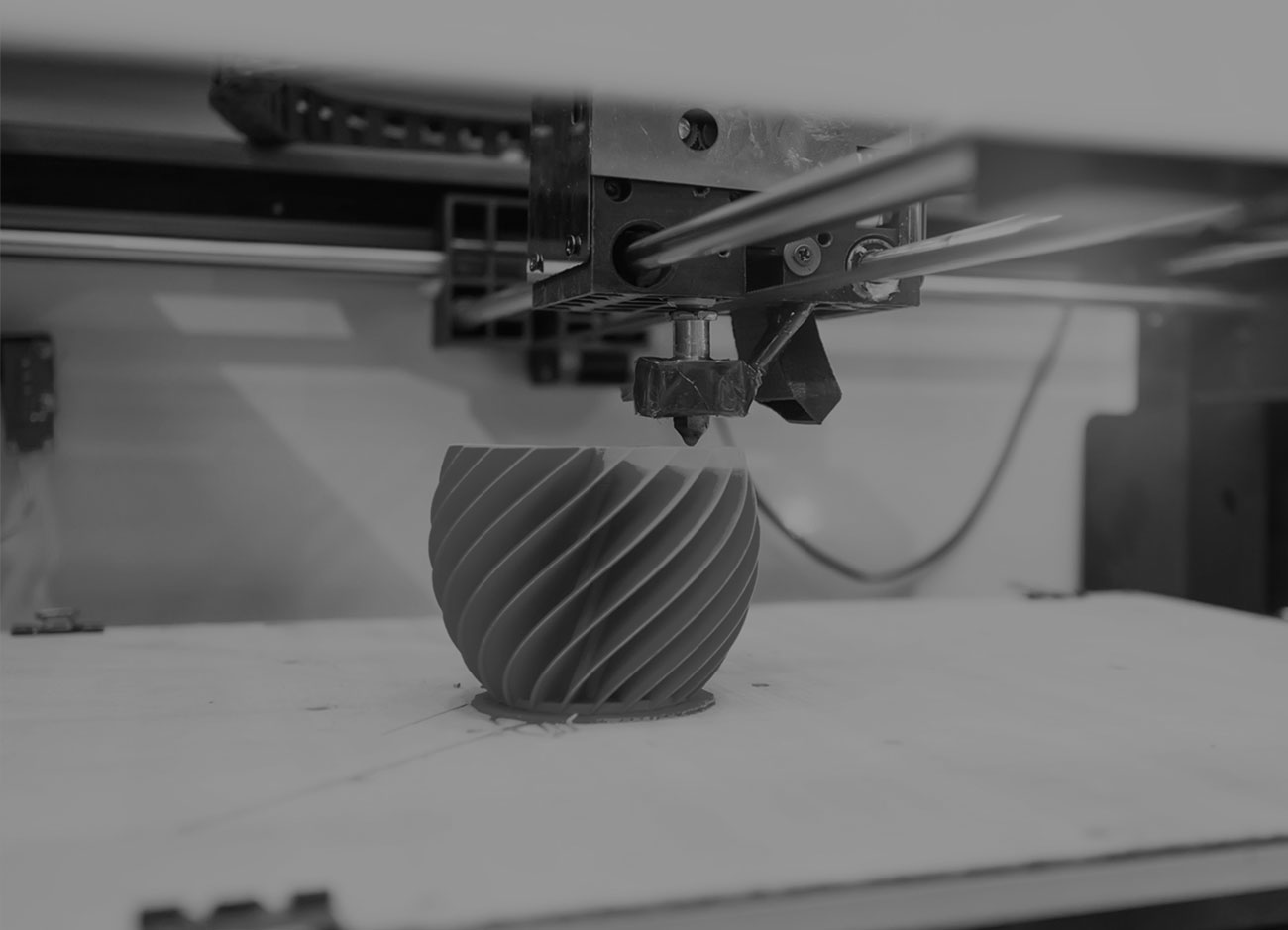 IMPRESORA 3D TECNOLOGIA IMAGEN EN BLANCO Y NEGRO 3D PRINTER